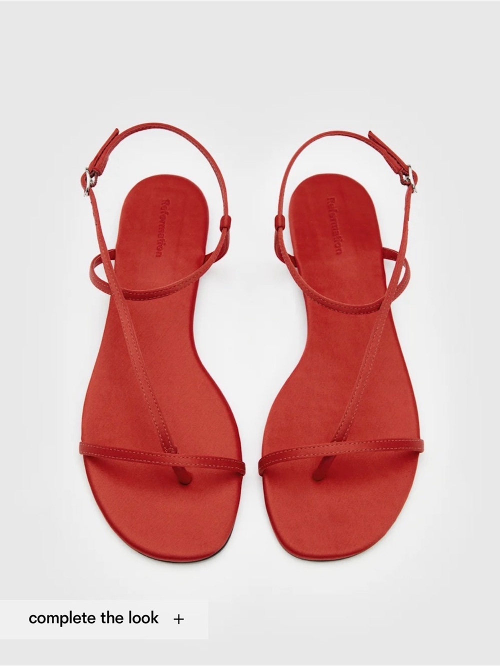 Reformation Pina Red Strappy Women's Sandals